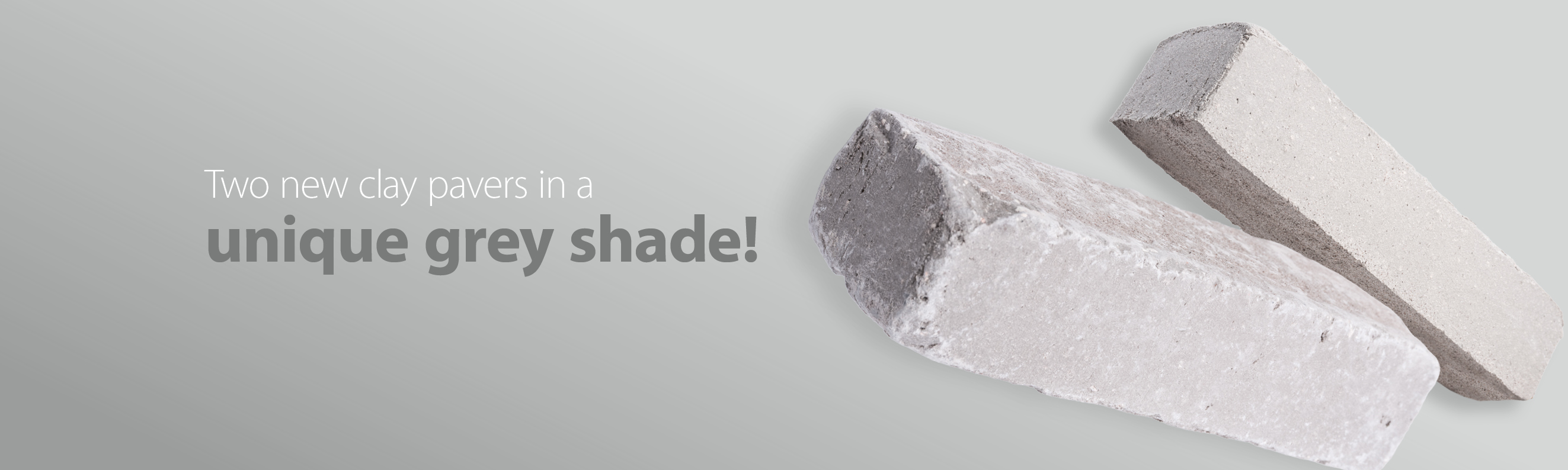 Two new clay pavers in a unique grey shade!