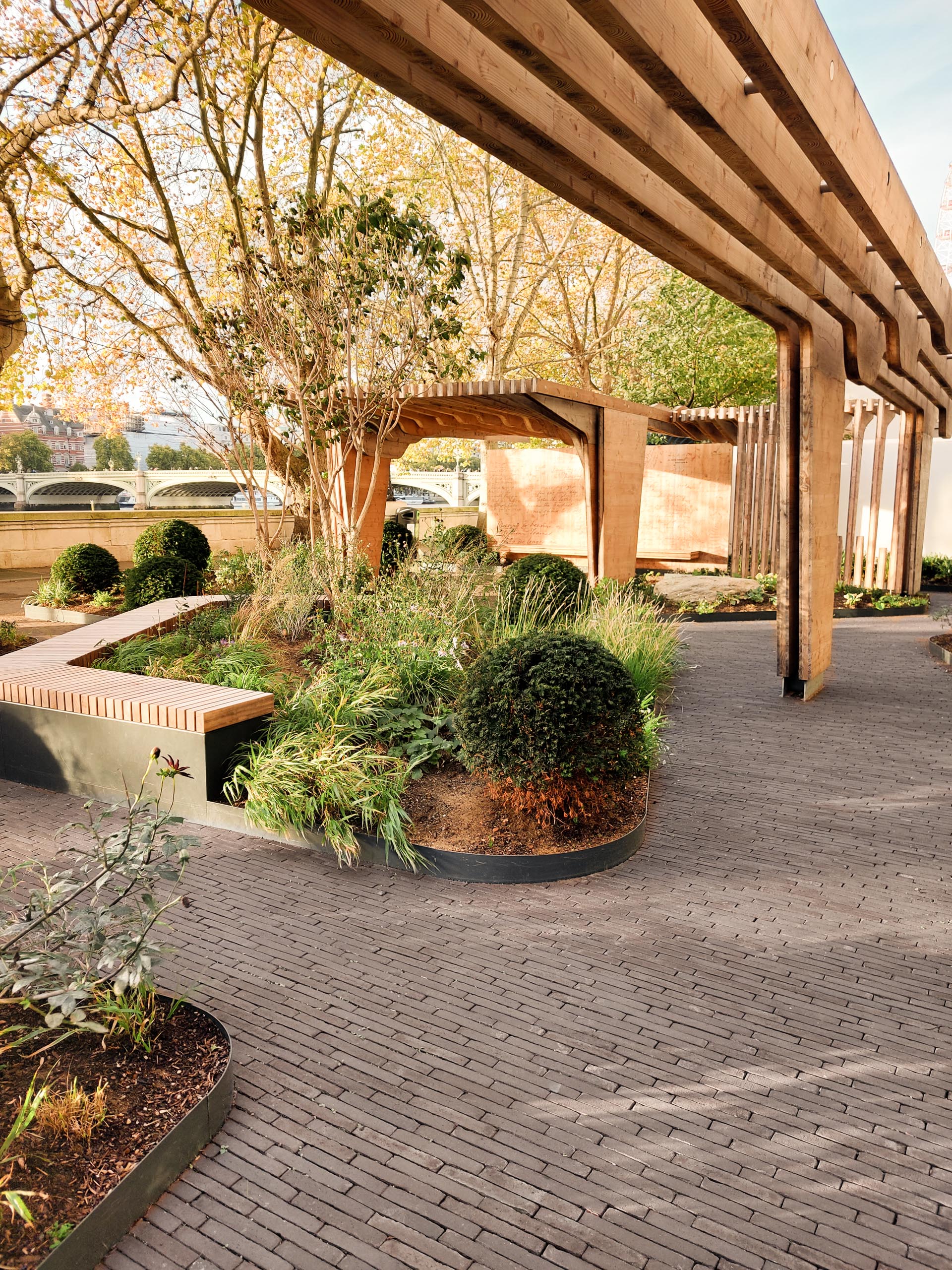 Hospital garden as a tribute to Florence Nightingale